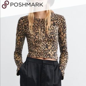 Zara Leopard Top